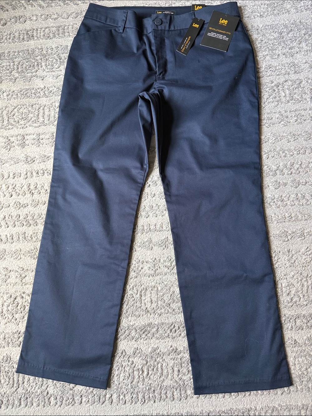 Lee Navy Straight Leg Pants